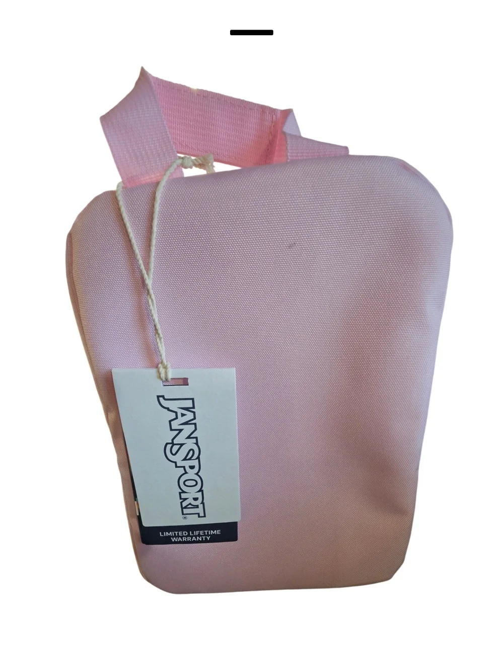 Jansport Light Pink Mini Lunch Bag with Embroidered Bows